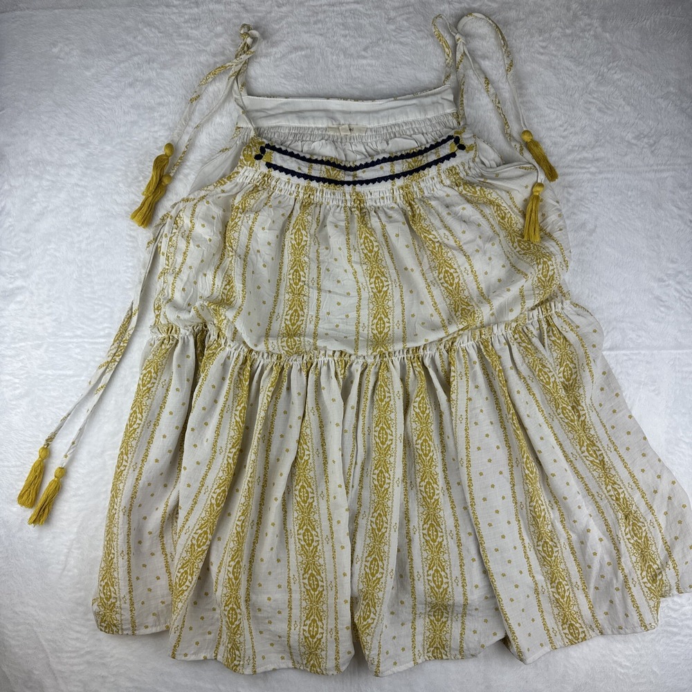 Easel Women's Top Size L Spaghetti Strap Yellow Summer - A141